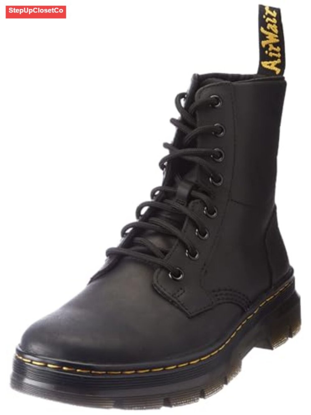 Rugged Leather Lace Up Ankle Boots Metal Eyelets Durable